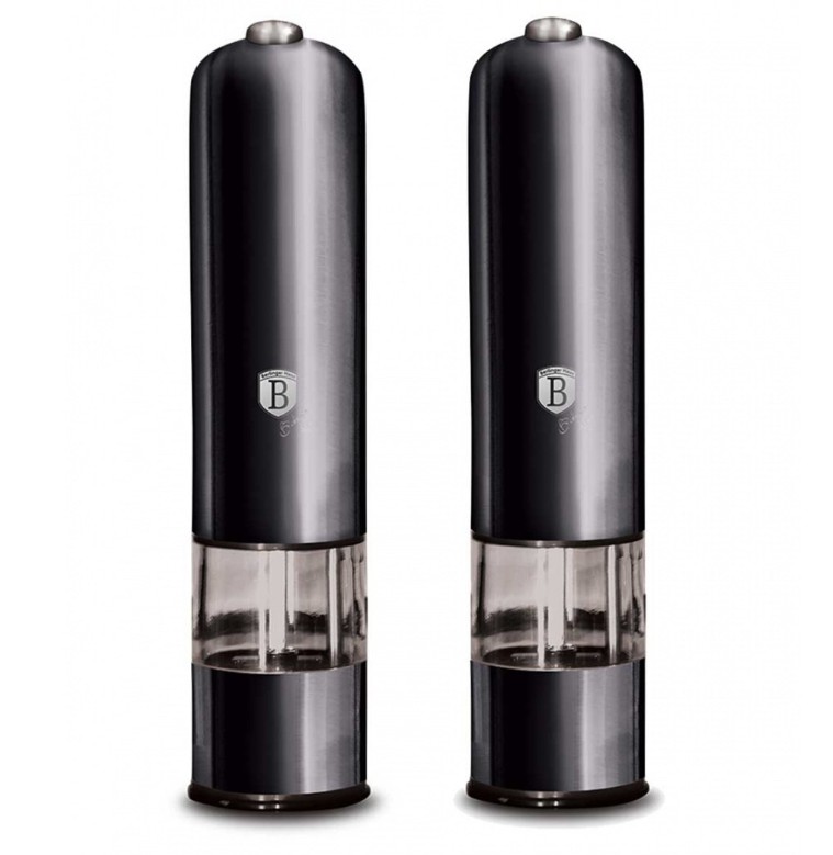 Elektriniai druskos ir pipirų malūnai Berlinger Haus BH/9288 Anglies spalvos Elektriniai druskos ir pipirų malūnai Berlinger Haus BH/9288 Anglies spalvos