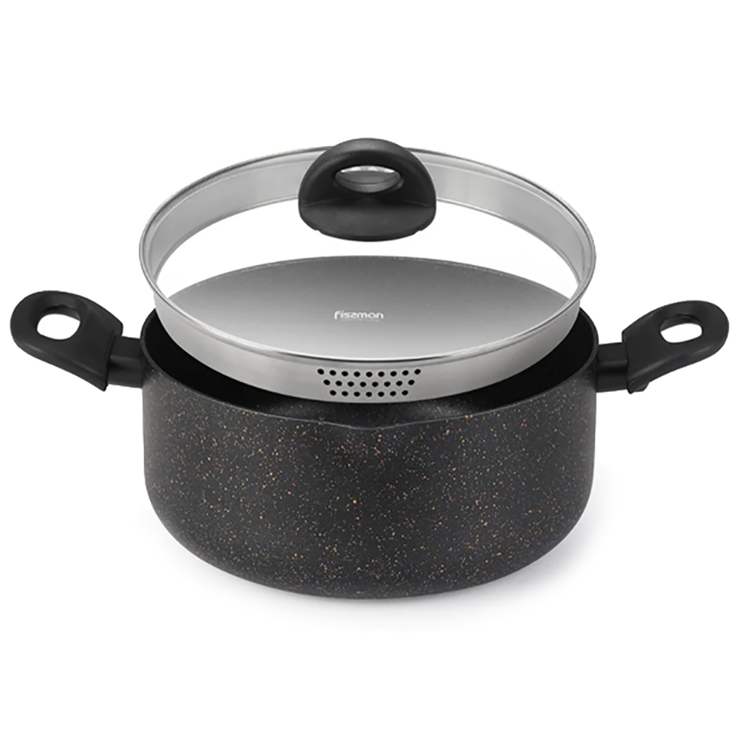 puodas-fissman-14993 Fissman Pott PROMO 24 cm | 4,6 L, "TouchStone" kattega ja kurnamisfunktsiooniga - Image 1