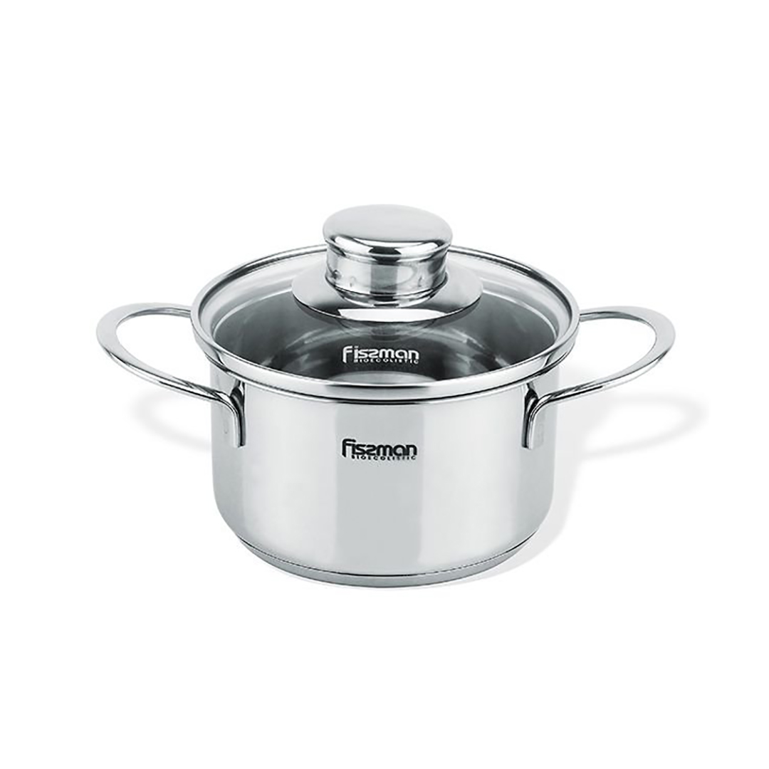 puodas-fissman-5274 Fissman Pott BAMBINO 14 cm | 1,1 L, roostevaba teras, laste toidule - Image 1