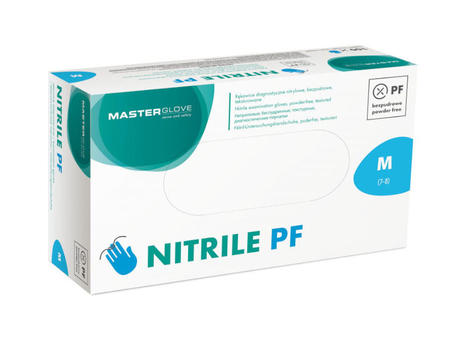 vienkartines-nitrilines-pirstines-master-glove-m-dydis-melynos-spalvos-100vnt Ühekordsed nitriilkindad Master Glove, sinised, suurus M, 100 tk. - Image 1