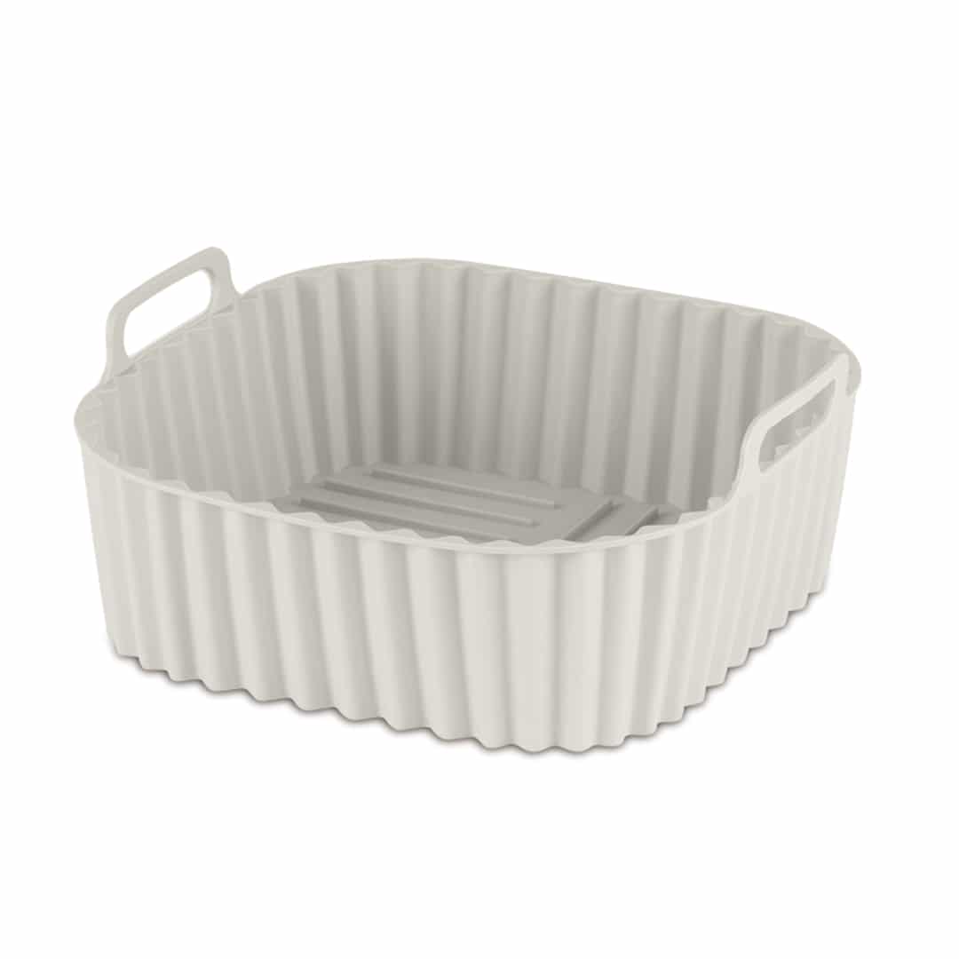 BH-8884-4 BERLINGER HAUS Silikoninis Indas Karšto Oro Gruzdintuvei BH8884 | 21x21x9 cm, Kreminė Spalva