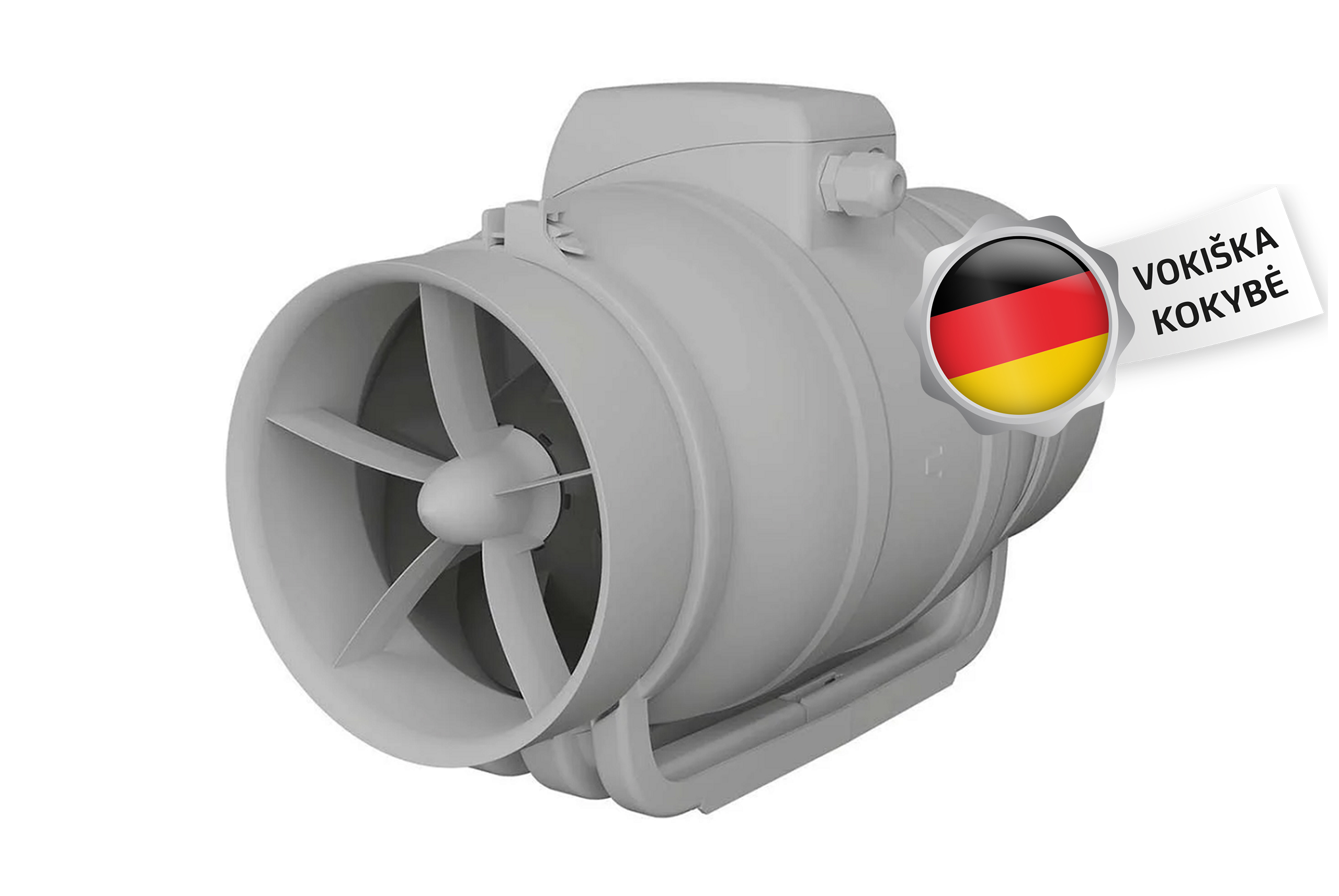 Kanalinis-Misraus-Oro-Srauto-Ventiliatorius-Vlano-STREAM-150160-mm-2 VLano Kanaliga segavooluventilaator STREAM | Ø 150/160 mm, 2 kiirust, 570 m³/h - Image 1