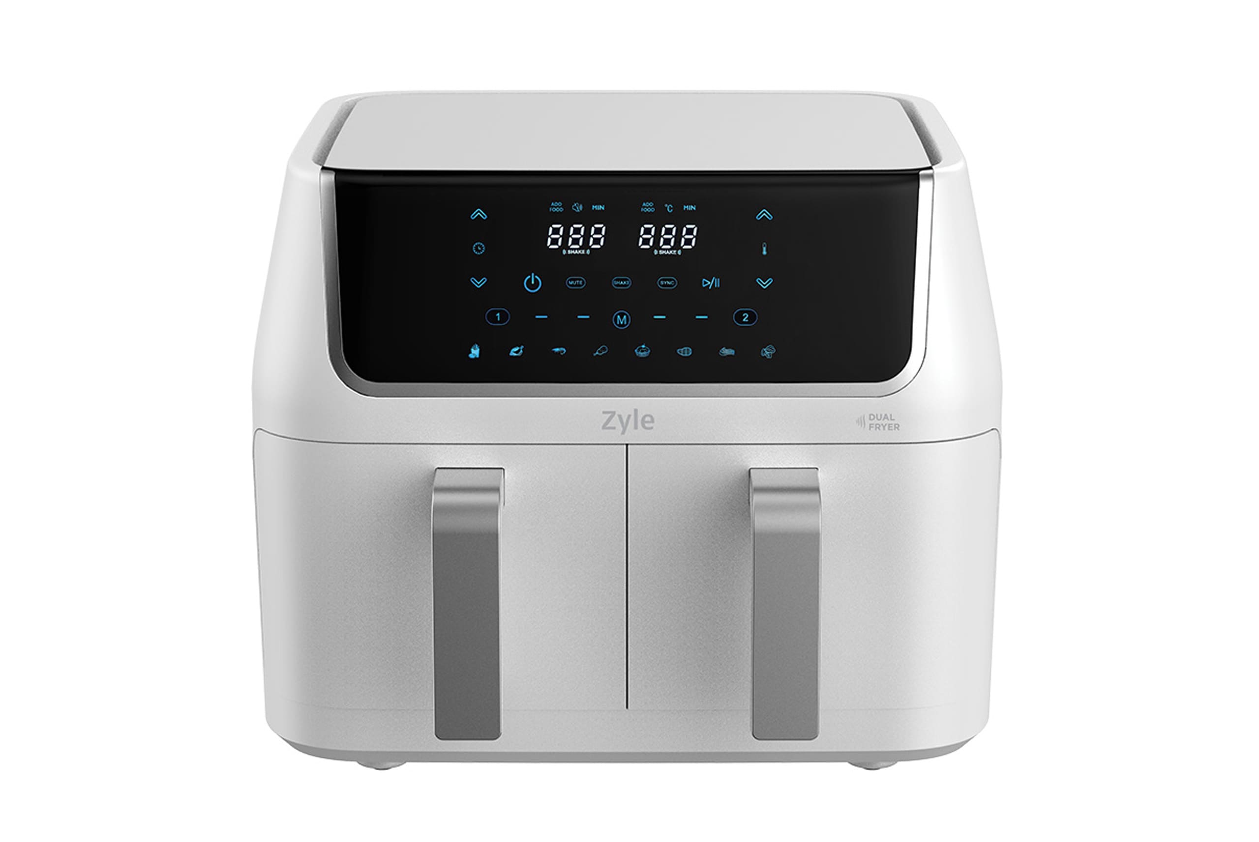 Karsto-oro-gruzdintuve-ZY009WDAF Zyle topelt kuumaõhufritüür ZY009WDAF | 10 L (2 x 5 L), 1800 W, 8 programmi - Image 1