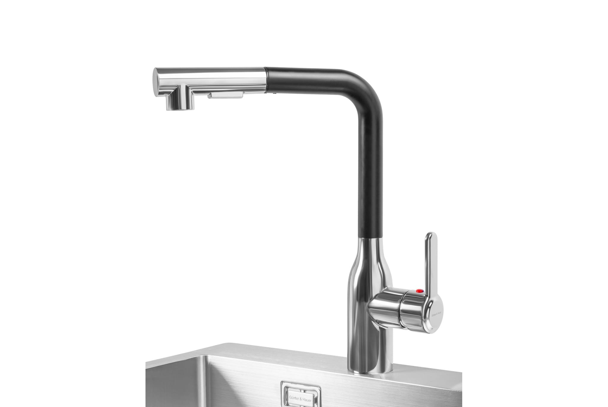 Maisytuvas-Dunkel-CR-BI-1 GÜNTER & HAUER Köögisegisti DUNKEL Cr-BI | 360° Pööratav Tila, Keraamiline Kassett, Must + Kroom - Image 1