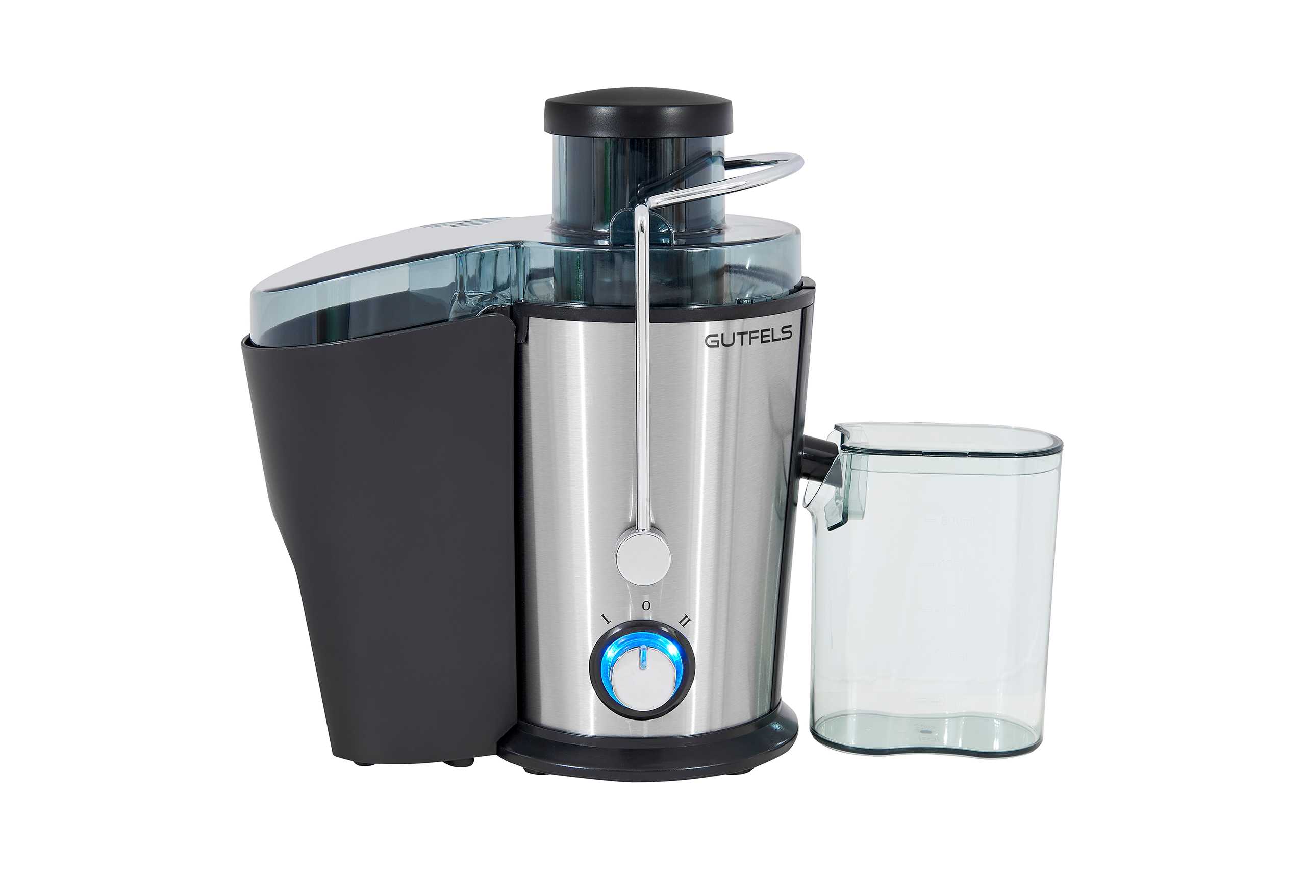 Sulciaspaude-GUTFELS-JUICE-3010 Gutfelsi tsentrifugaal mahlapress JUICE 3010 | 400 W, 1,6 L viljaliha mahuti, roostevaba teras - Image 1