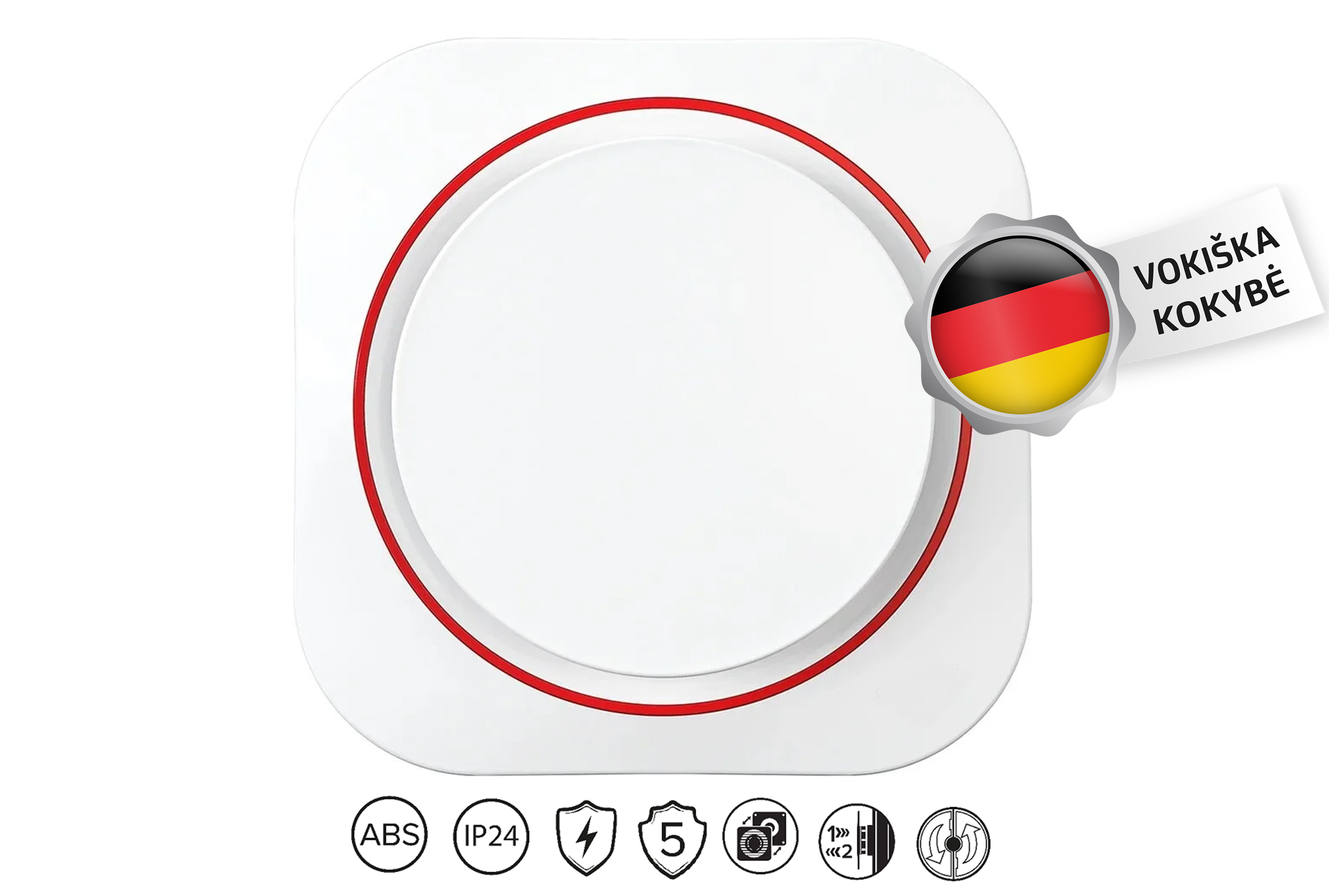 Vonios-Ventiliatorius-Vlano-MOON-100-125-Paprasta-Komplektacija-⌀100-125-mm-2 Vlano Vonios ventilaator MOON 100 (Lihtne komplektatsioon) | Ø 100 mm, Vaikne (35 dB), Reguleeritav õhuvool - Image 1