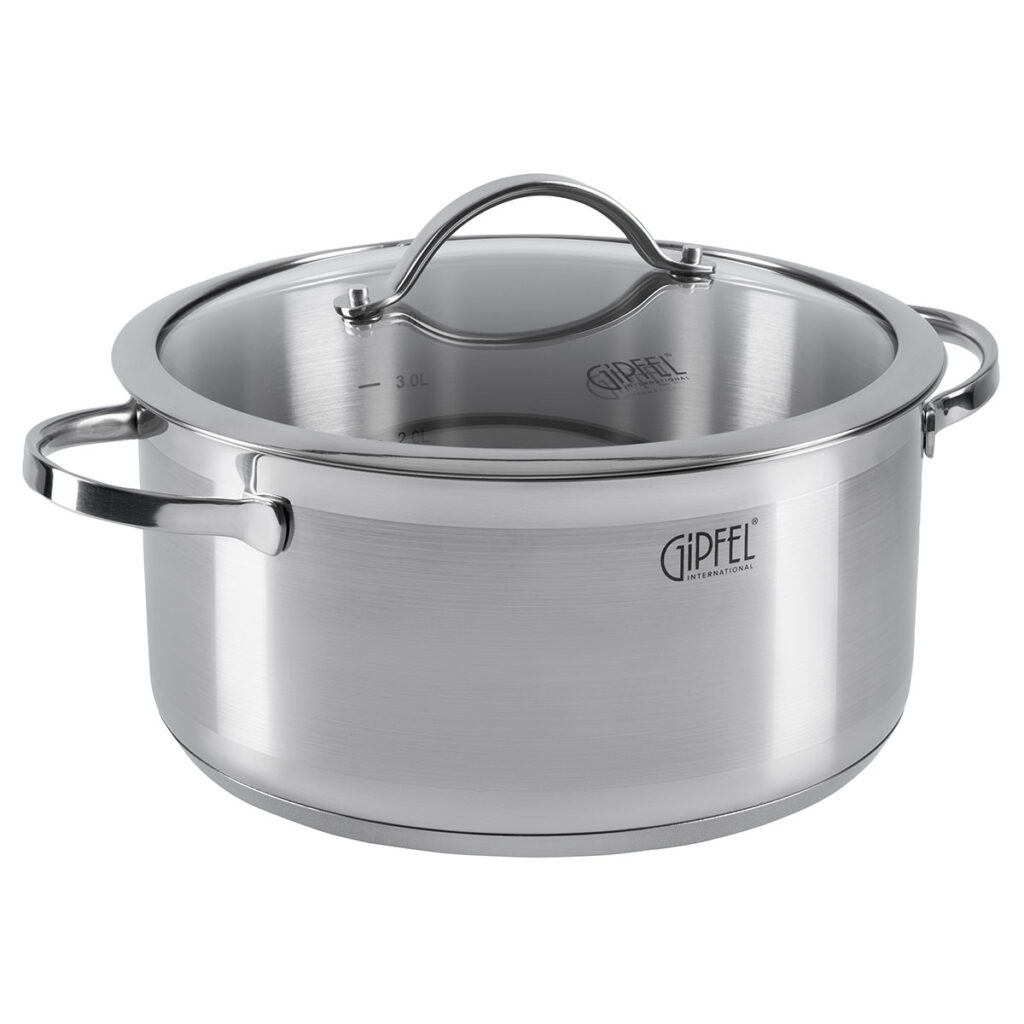GIPFEL Puodas Victory 1369 | 4.7 L, 24 cm, Plienas 18/10, Indukcija