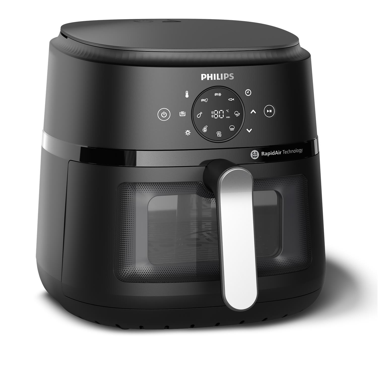 c78a64df-b9ea-4bef-83c6-d9ee7719de86 Philips Airfryer XXL NA231/00 2000 seeria | 6,2 l, 1700 W, Aknaga, Hõbedane - Image 1