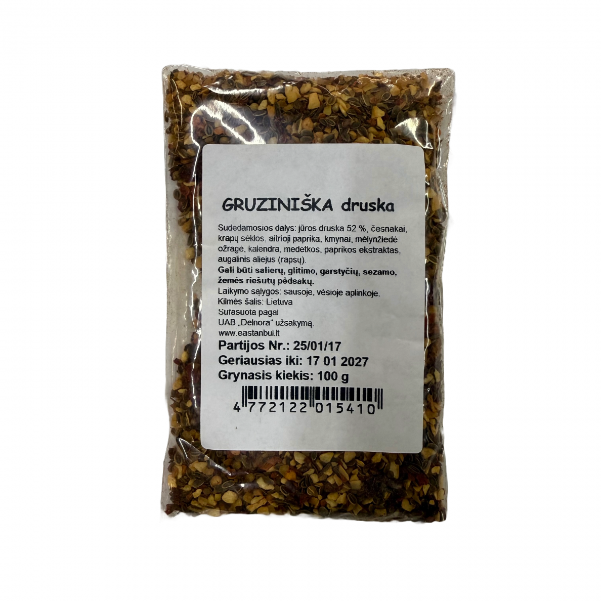 gruziniska-druska-100g-1 Gruziniška Druska (Prieskonių Mišinys) | 100 g, Aromatingas, Su Mėlynžiede Ožrage ir Kalendra