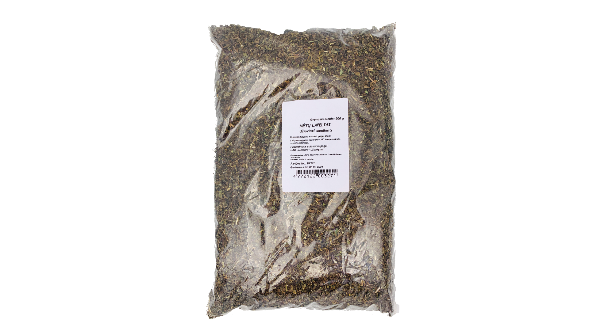 metos-lapeliai-smulkinti Mündi lehed hakitud, 500 g - Image 1