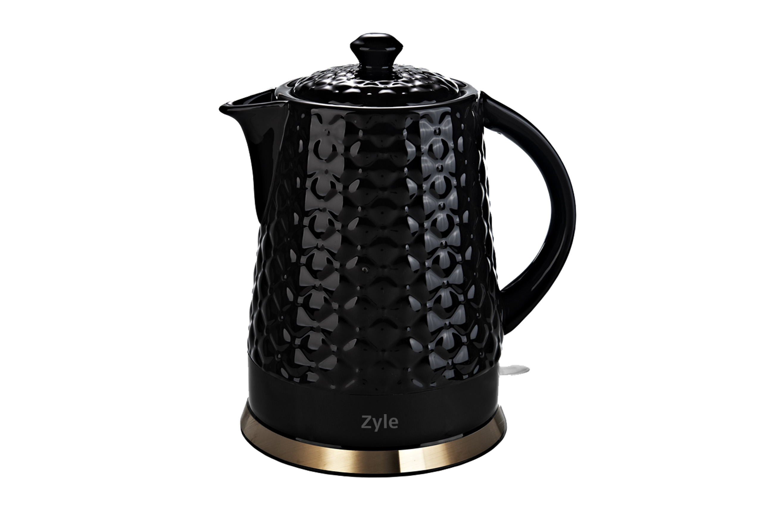 virdulys-ZY18KWG ZYLE Keraamiline veekeetja ZY18KWG | 1,5 L, 1200 W, valge/kuldne, mürgivaba - Image 1