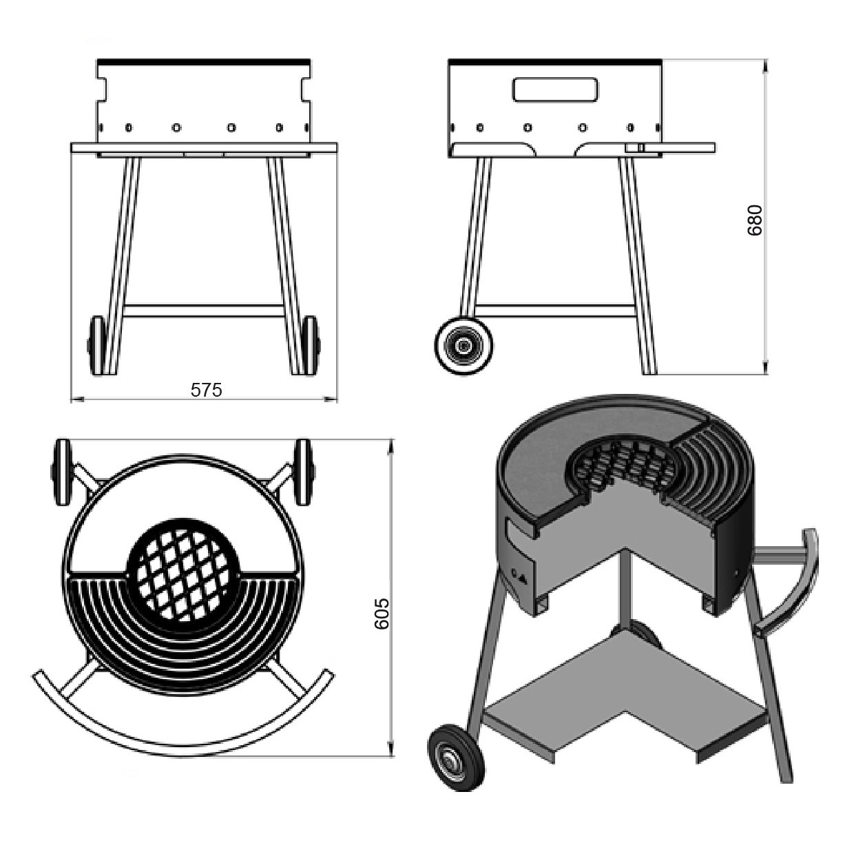 Brasier malmist restiga alusel - Image 6