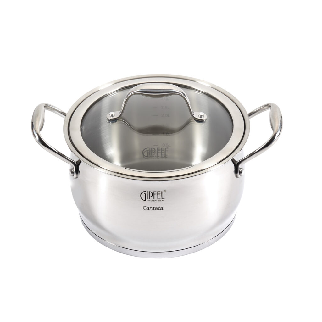 GIPFEL Puodas Cantata 1264 | 20 cm / 3,5 l, Nerūdijantis plienas