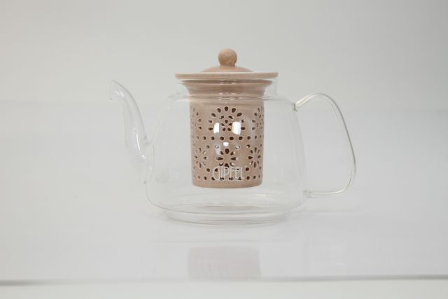 306ba2acb62f709f7bc579d8bd6cdbb0 GIPFEL Stiklinis arbatinukas MARIANNI 7158 | 1 L, Borosilikatinis stiklas, Keraminis sietelis