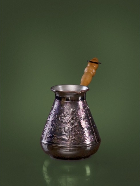 Turkiška turka kavai virti, dekoruota, 500 ml С-21 Turkiška turka kavai virti, dekoruota, 500 ml С-21