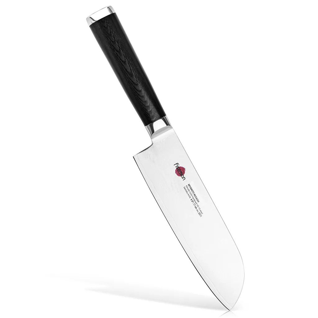 damasko-plieno-santoku-peilis-fissman-2571 Fissmani Damaskuse terasest Santoku nuga KENSEI MUSASHI | 17 cm, 67 kihti, VG-10 - Image 1