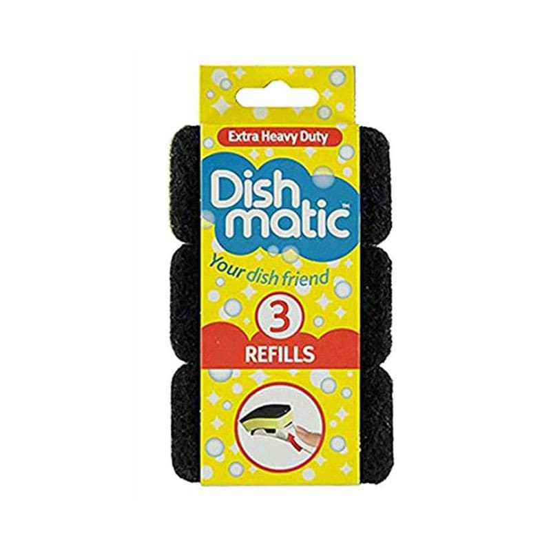 dishmatic-siurkscios-kempines-pakeitimui-3vnt Dishmatic Karedad käsnad, 3 tk | Intensiivseks küürimiseks, must kiht - Image 1