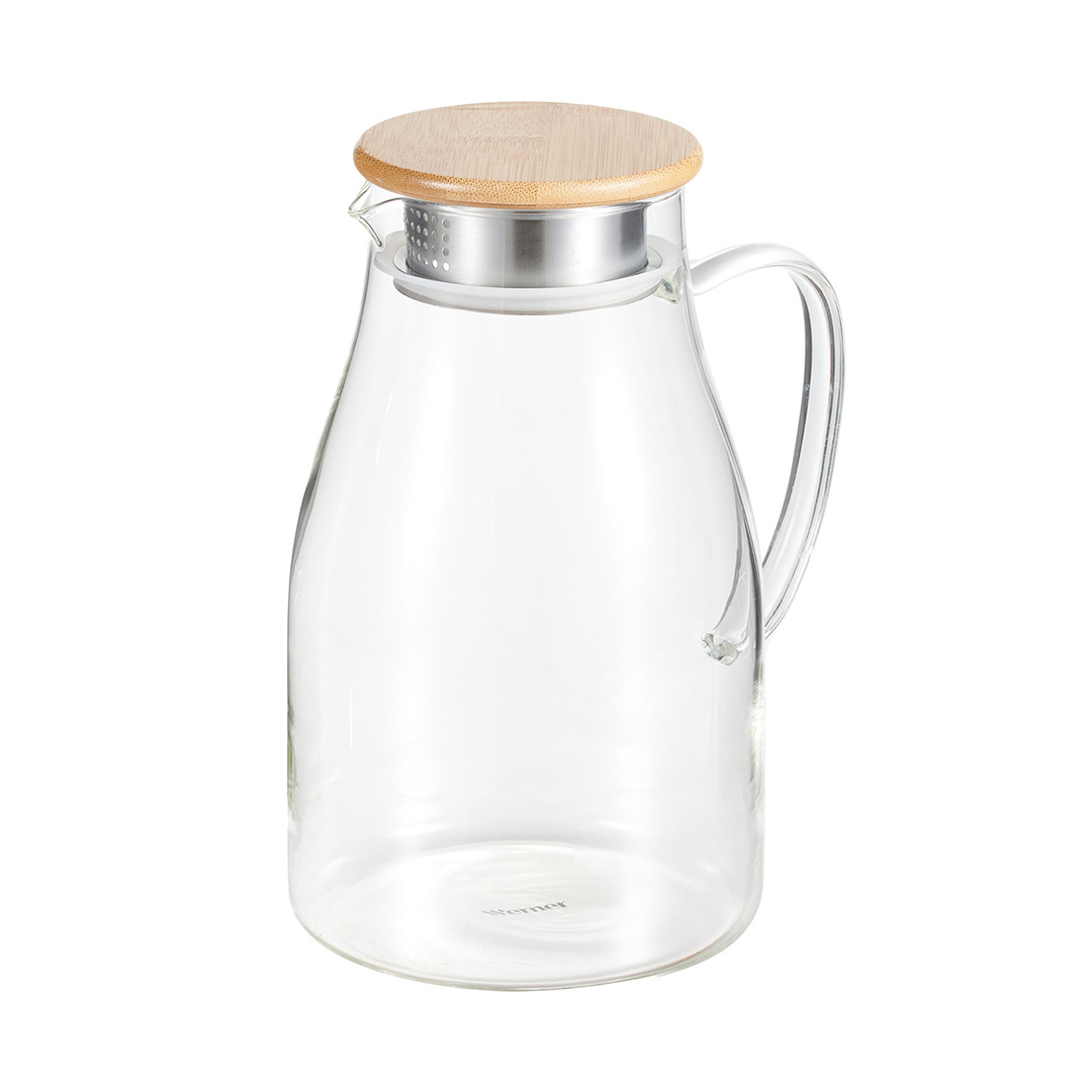 grafinas-su-bambukiniu-dangteliu-ir-filtru-bambu-1700ml-werner-51464 Werner Kann bambusest kaane ja filtriga Bambu 1700ml - Image 1