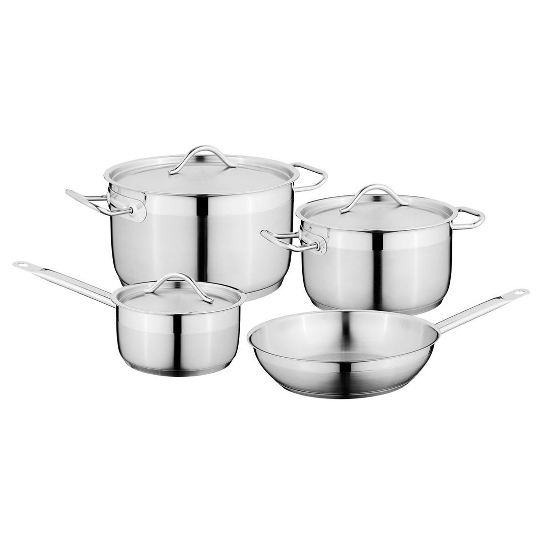 puodu-rinkinys-berghoff-1101887 BergHOFF 7-osaline potikomplekt Hotel | Roostevaba teras - Image 1