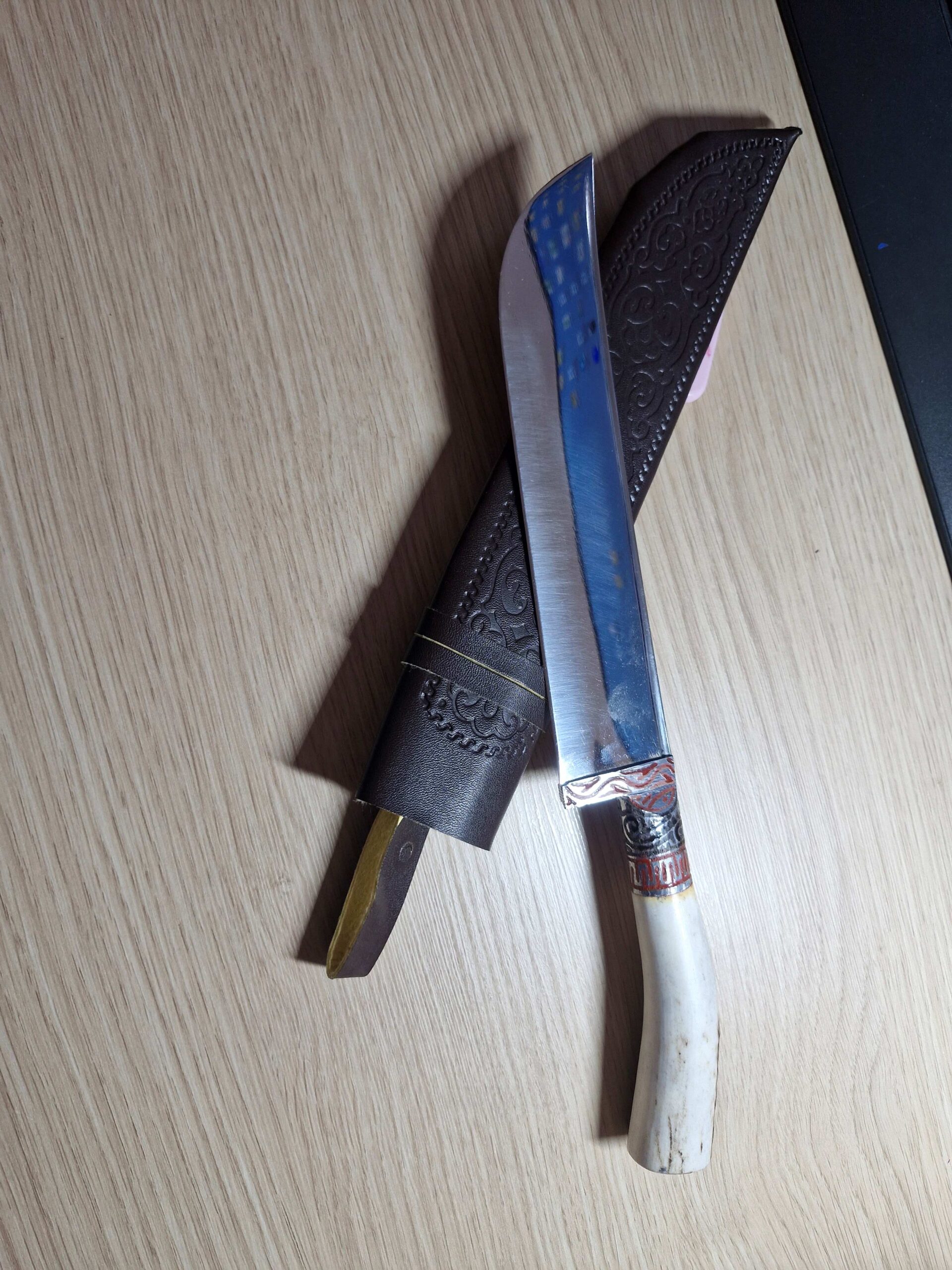 20260215_090626 Usbeki nuga Pchak | 30 cm, hirve/kitsesarvest käepide - Image 1