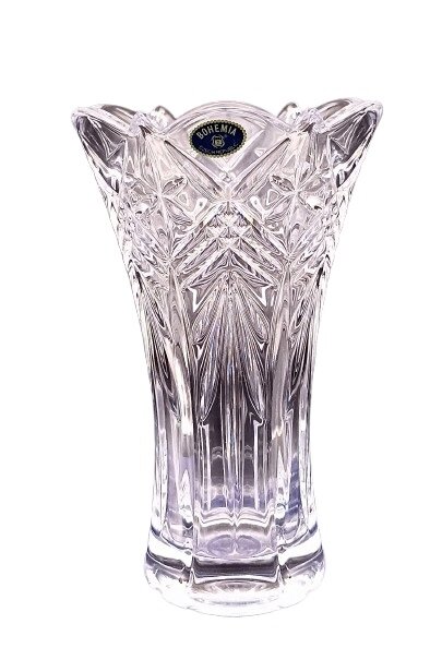 39bcc47e8661ceb441ac20d10a84d219-6b21e-kaina_reference Kristallist lillevaas "Bohemia", 20,5 cm (Kinkekarp) - Image 1