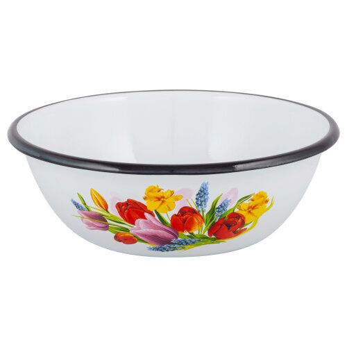 emaliuotas-dubuo-baltas-4-l-6fdd1_reference Emailitud kauss "Idilia", 4 l (28 cm, erinevad värvid) - Image 1