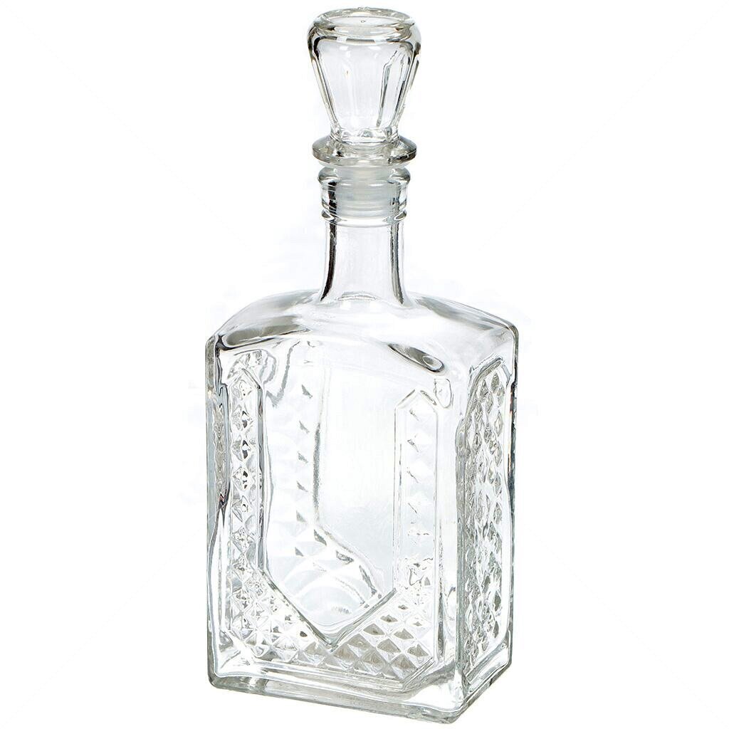 grafinas-500-ml-1558a_reference Klaaskarahvin jookidele korgiga, ristkülikukujuline, 500 ml - Image 1