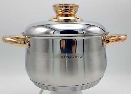 kaisa-villa-puodas-su-dangciu-21l_reference Roostevabast terasest pott KAISA VILLA kaanega, 2.1 l, Ø18 cm - Image 1