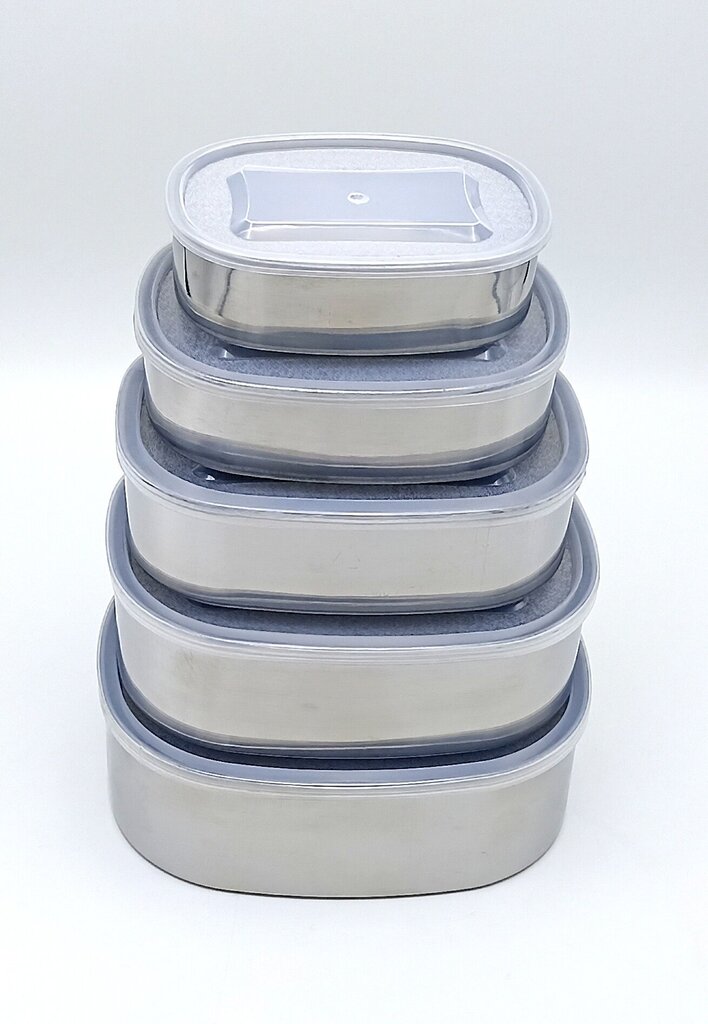 maisto-saugojimo-indai-5-vnt-1158c_reference Roostevabast terasest toidukarpide komplekt kaantega, 5 tk (0,3-1,4 l) - Image 1