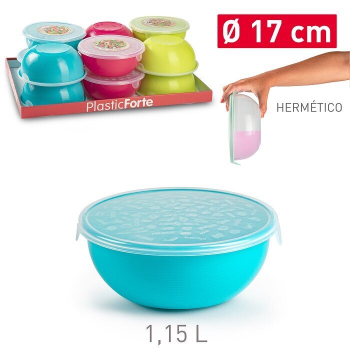 maisto-saugojimo-indas-115-l-ba297_reference Plastist toidukarp suupistetele Plastic Forte, 19x17 cm, universaalne (MIX) - Image 1