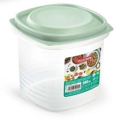 maisto-saugojimo-indas-560-ml-92b03_reference Plastist toidukarp / nõu kaanega, 560 ml (11x11x10,5 cm) - Image 1