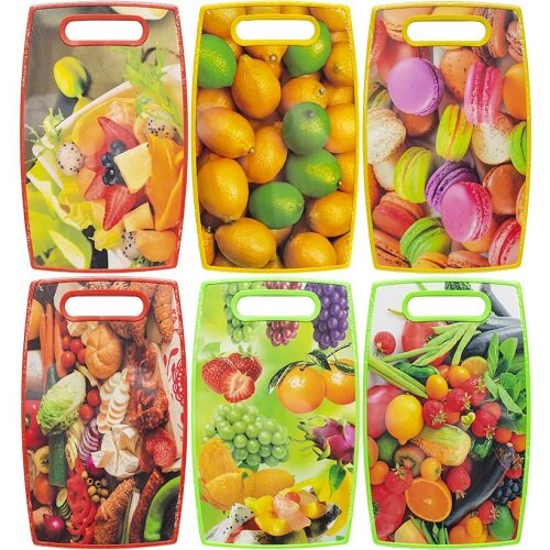 pjaustymo-lentele-su-rankena-80734-kaina_reference Plastikust lõikelaud käepidemega BANQUET, 36x22.5 cm, assortii - Image 1