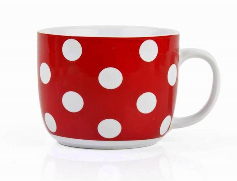 puodelis-banquet730-ml-feae0_reference Suur portselanist kruus "Banquet Red with Dots", 730 ml (punane valgete täppidega) - Image 1