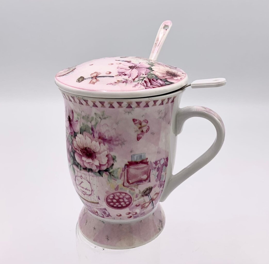 puodelis-su-sauksteliu-350-ml_reference Portselanist kruus lusikaga, 350 ml - Image 1