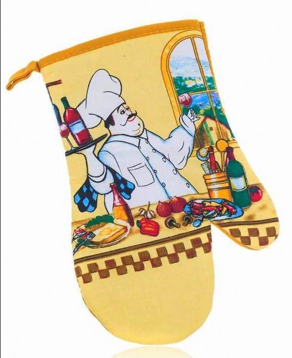 virtuvines-pirstine_reference Tekstiilist pajakinas, 27 cm (Kollane) - Image 1