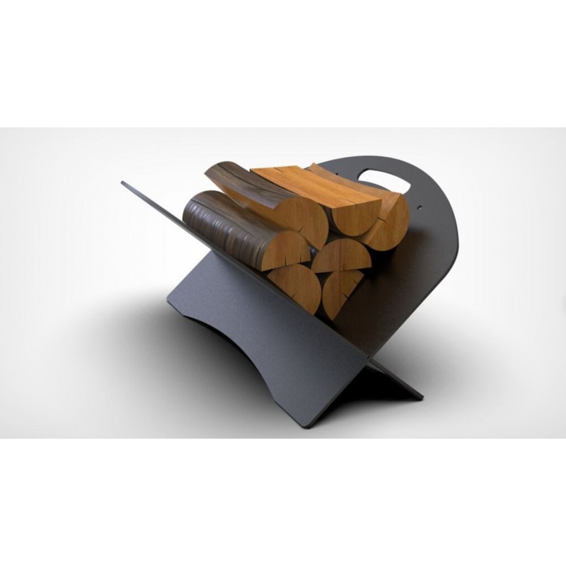 malku-sandelis-v5 Minimalistinis Malkų Sandėlis "V5 Slider Rounded" | 480x580x300 mm | Juodas