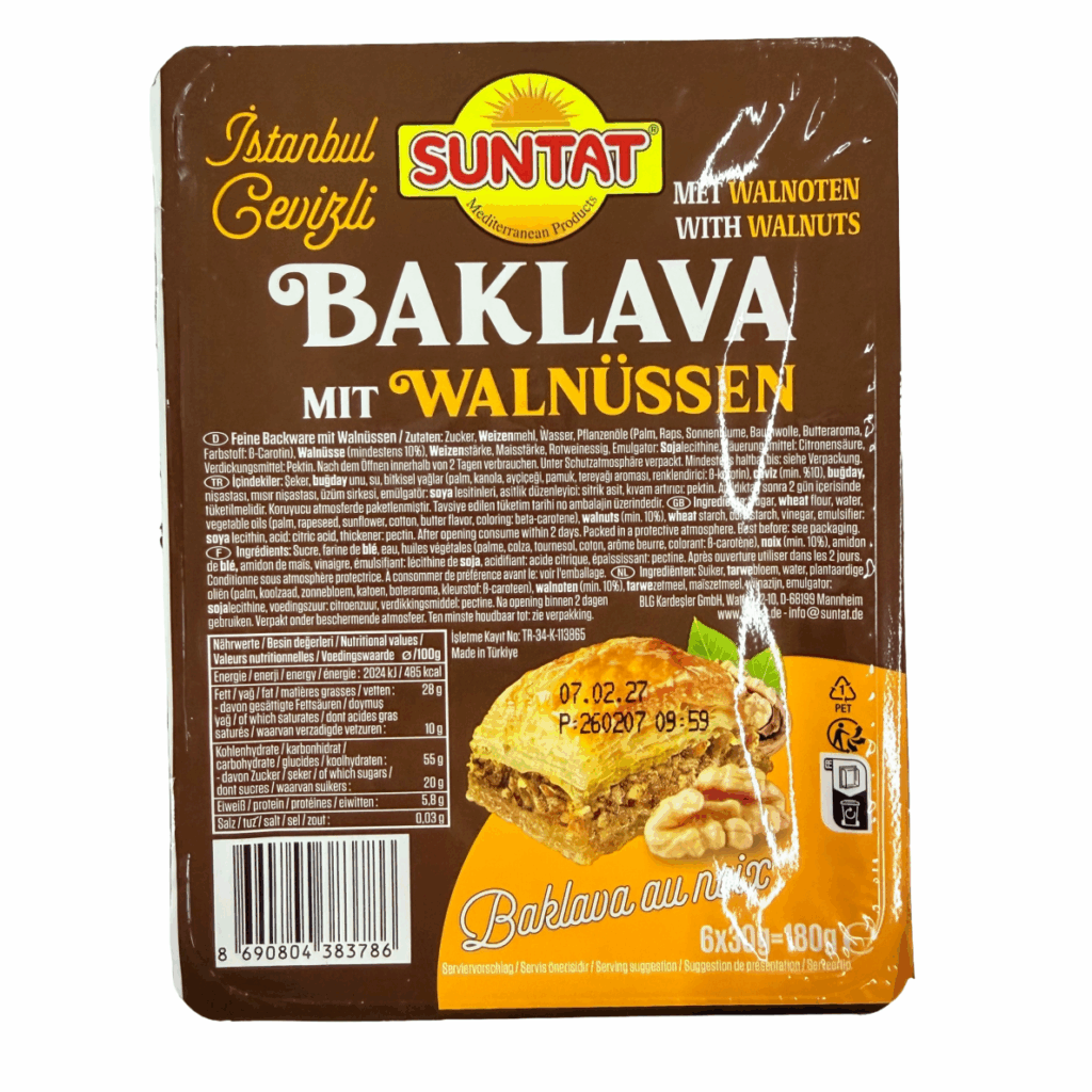 Baklava su graikiniais riešutais SUNTAT | 180g | Turkija