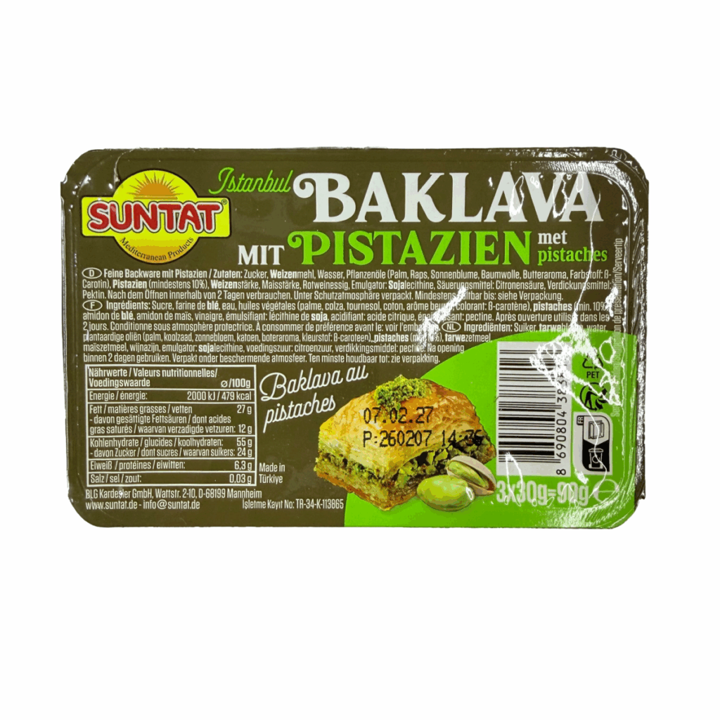 Baklava su pistacijomis SUNTAT | 90 g | Turkija