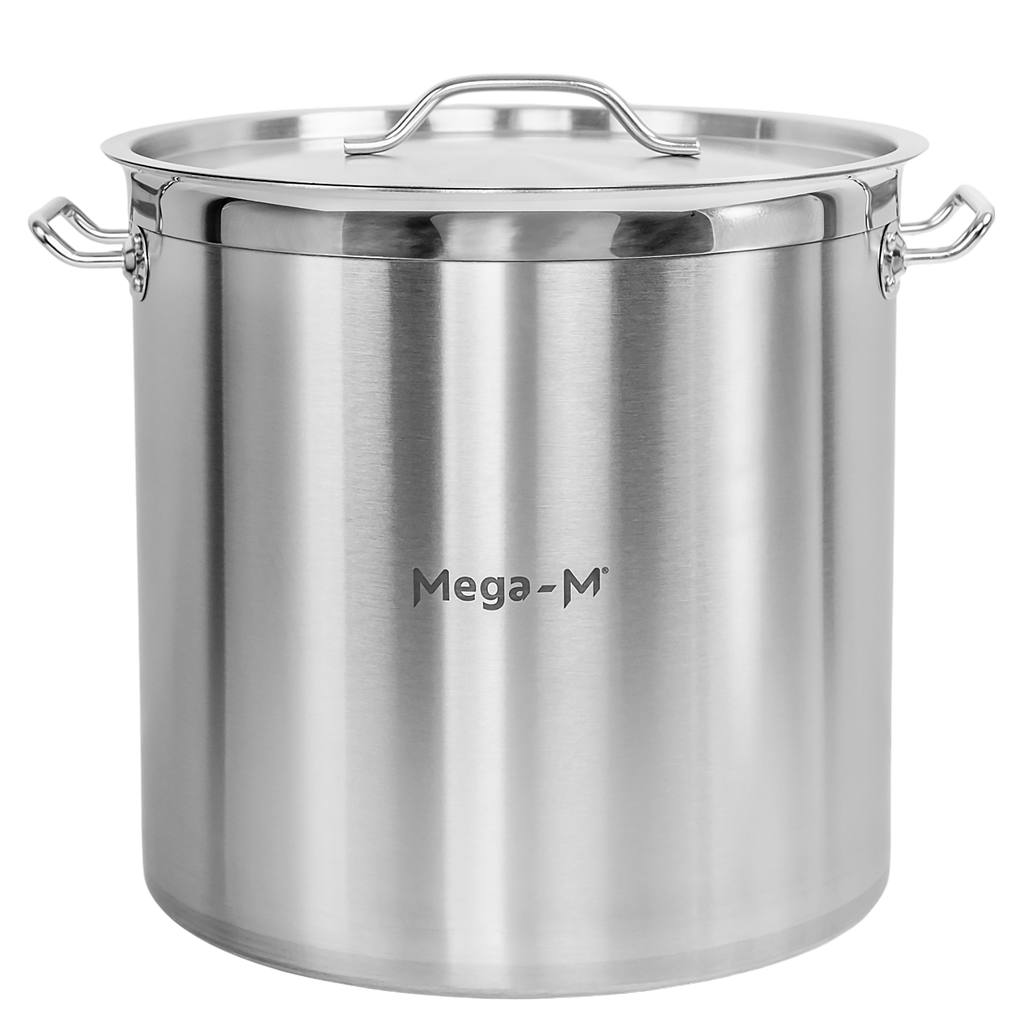 Garnek-ze-stali-nierdzewnej-AISI-443-wysoki-z-pokrywka-Mega-M-PRO-50L-40×40-cm-5 Puodas su dangčiu Mega-M