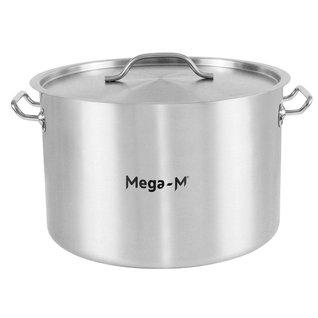 Garnek-ze-stali-nierdzewnej-sredni-z-pokrywka-Mega-M-Standard-32L-40×26-cm-MTP007666-2 Puodas su dangčiu Mega-M STANDARD
