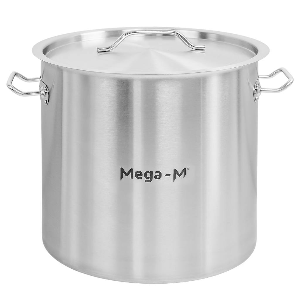 Garnek-ze-stali-nierdzewnej-wysoki-z-pokrywka-Mega-M-STANDARD-25L-32×32-cm Puodas su dangčiu Mega-M STANDARD 25 l 32x32 cm