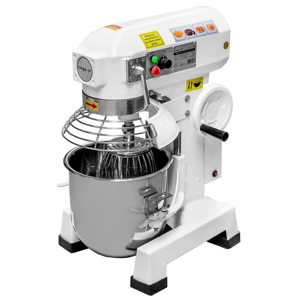 Mikser-planetarny-z-timerem-10L-Mega-M-mptHE10.5.370-MTP002477 Planetarinis mikseris su laikmačiu Mega-M mptHE10.5.370 (10 l)