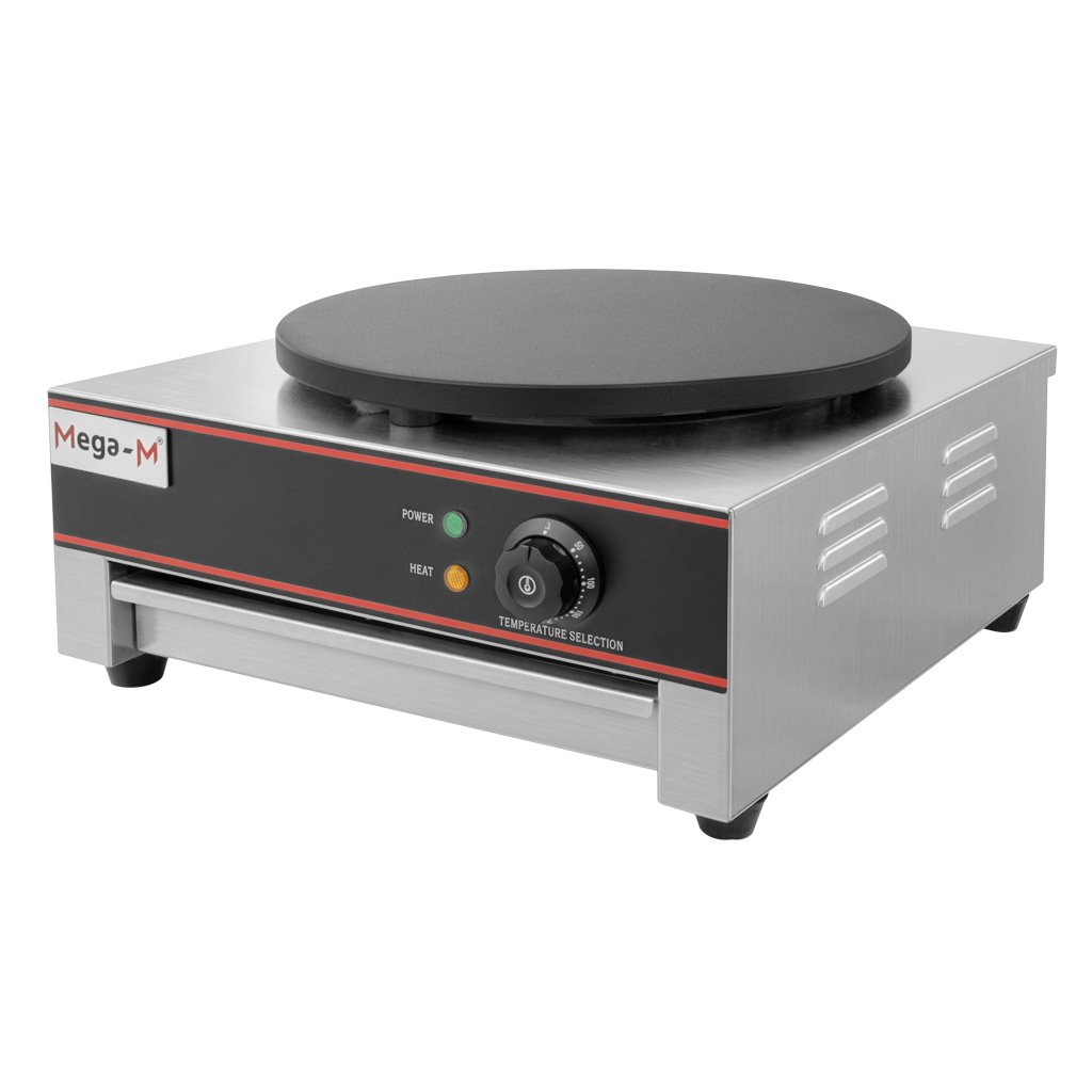 Nalesnikarka-elektryczna-pojedyncza-Mega-M-3-kW-MTP007077-1 Elektrinė blynų keptuvė Mega-M 40 cm (3 kW)