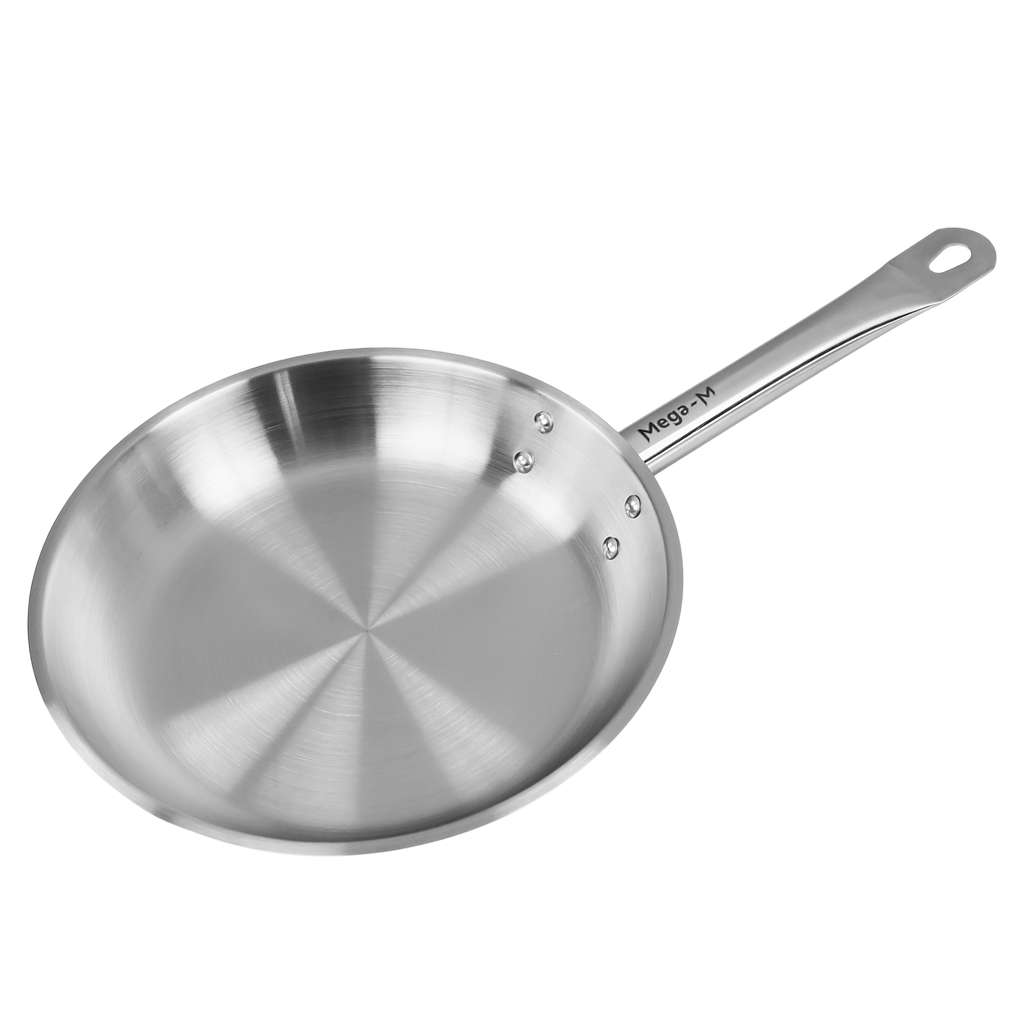 Patelnia-ze-stali-nierdzewnej-Mega-M-⌀22-cm-MTP006189-6 Nerūdijančio plieno keptuvė Mega-M