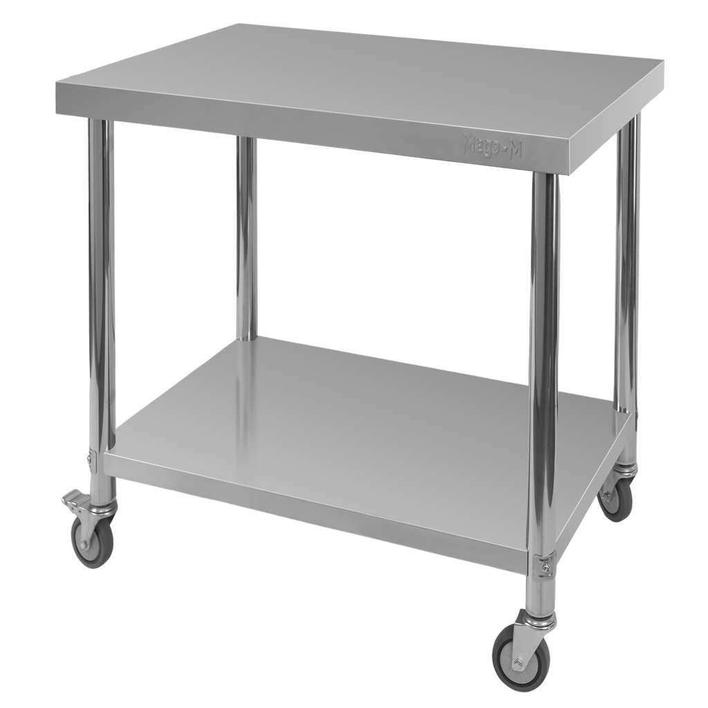 Stol-gastronomiczny-ze-stali-nierdzewnej-mobilny-z-polka-Mega-M-X-STANDARD-80x60x85-cm-MTP007559-5 Mobilus nerūdijančio plieno gastronominis stalas Mega-M X STANDARD 80x60x85 cm