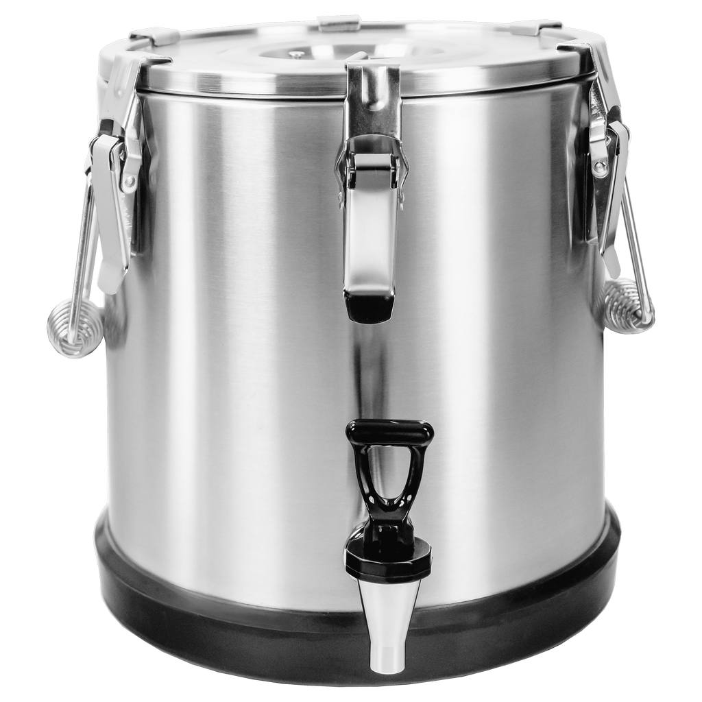 Termos-gastronomiczny-transportowy-z-kranem-Mega-M-UC-15L-stal-nierdzewna Transportinis termosas su kraneliu Mega-M 15 l