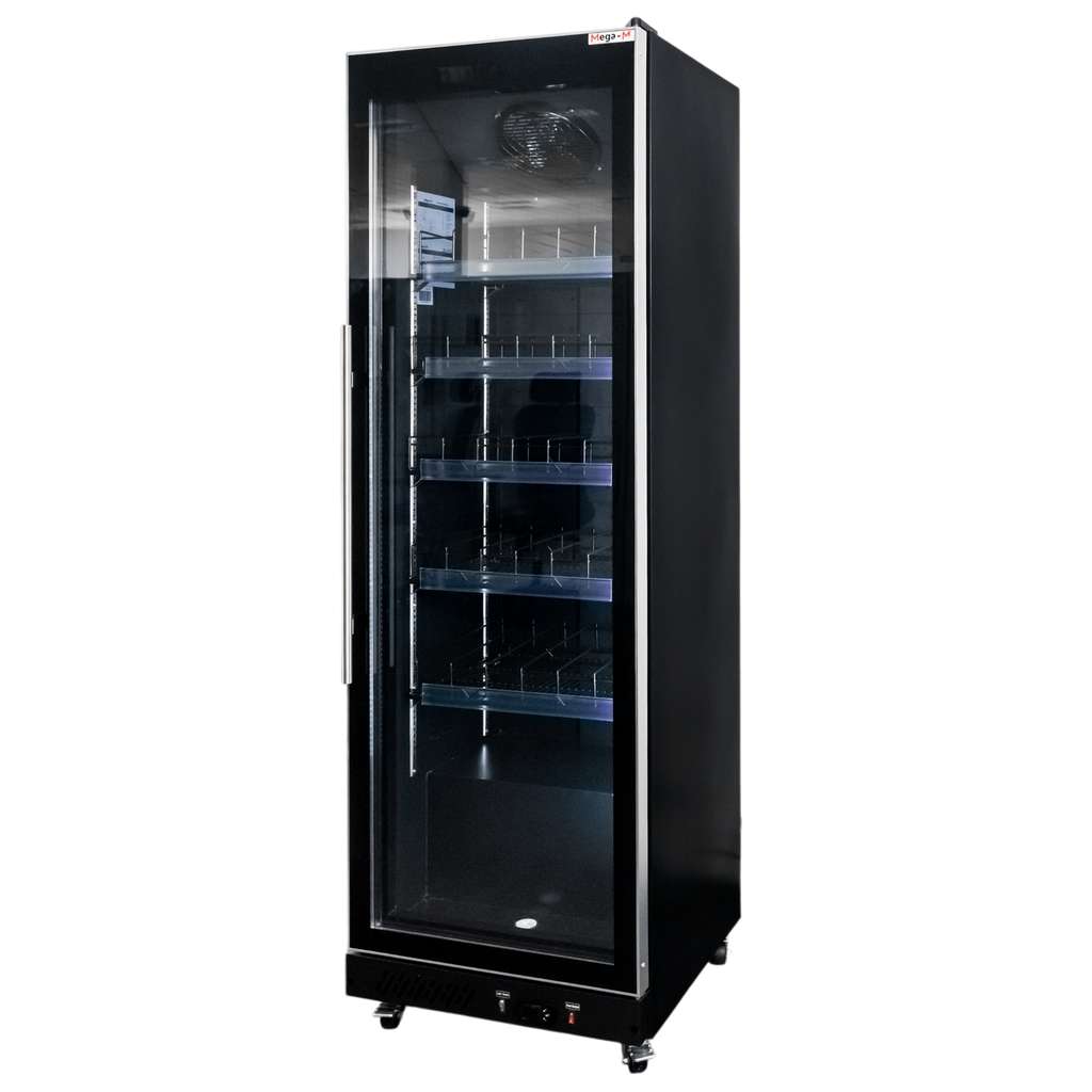Witryna-chlodnicza-Mega-M-DIEGO-R62-Prestige-black-501L-oswietlenie-LED-MTP006358-1 Šaldymo vitrina Mega-M DIEGO R62 Prestige black | 600 l