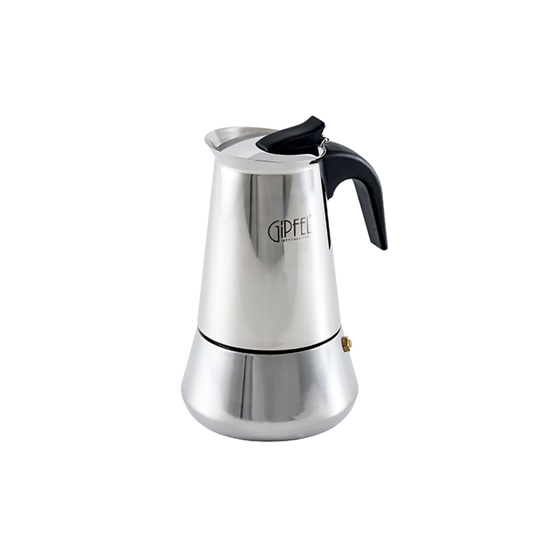 espresso-kavinukas-gipfel-5326 GIPFEL Espresso kohvikann IRIS 5326 | 300 ml, Roostevaba teras, Sobib induktsioonile - Image 1