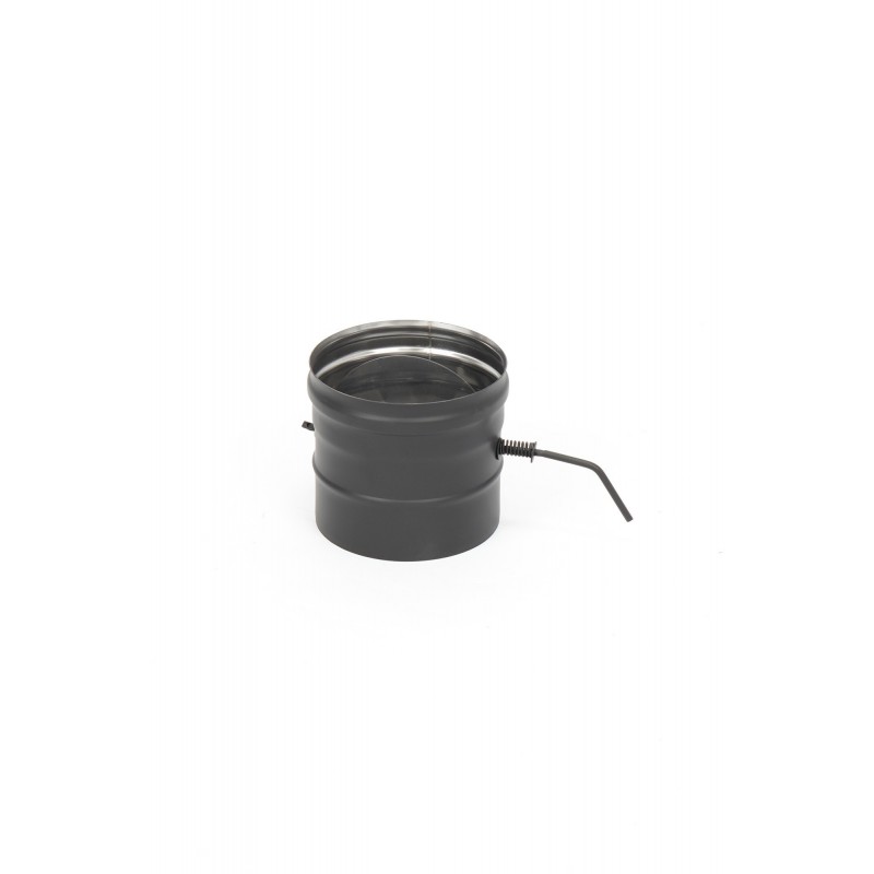 sklende-304-08-d120-juoda Juoda Nerūdijančio Plieno Sklendė Dūmtraukiui | 120 mm | AISI 304