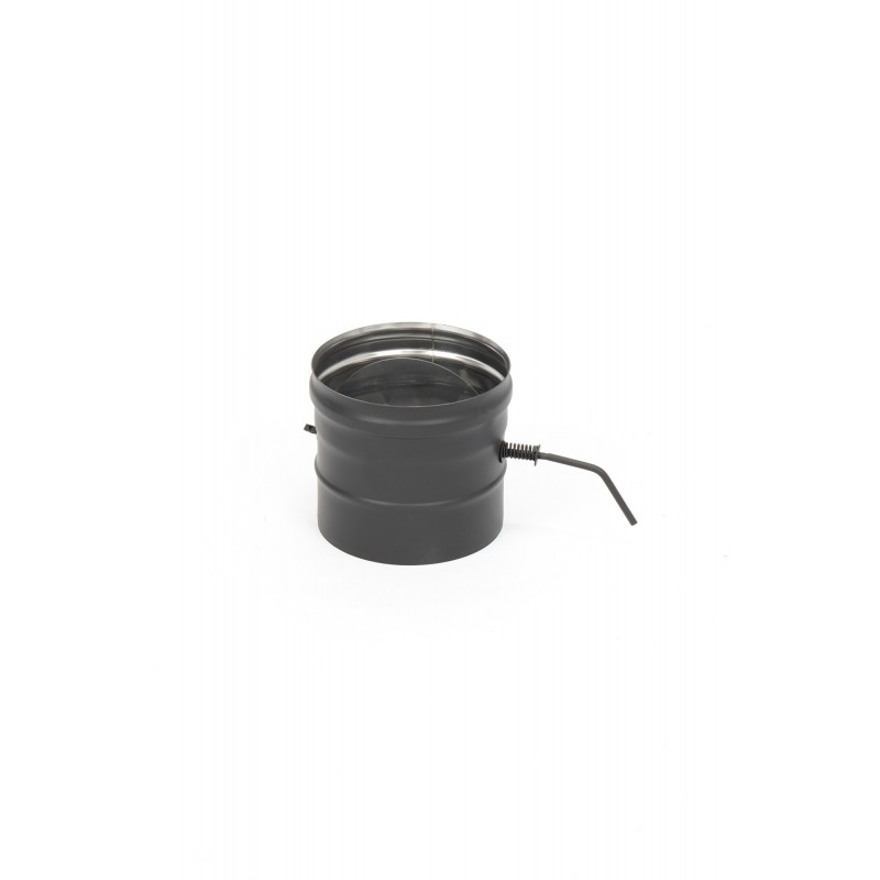 sklende-304-08-d130-juoda Juoda Nerūdijančio Plieno Sklendė Dūmtraukiui | 130 mm | AISI 304